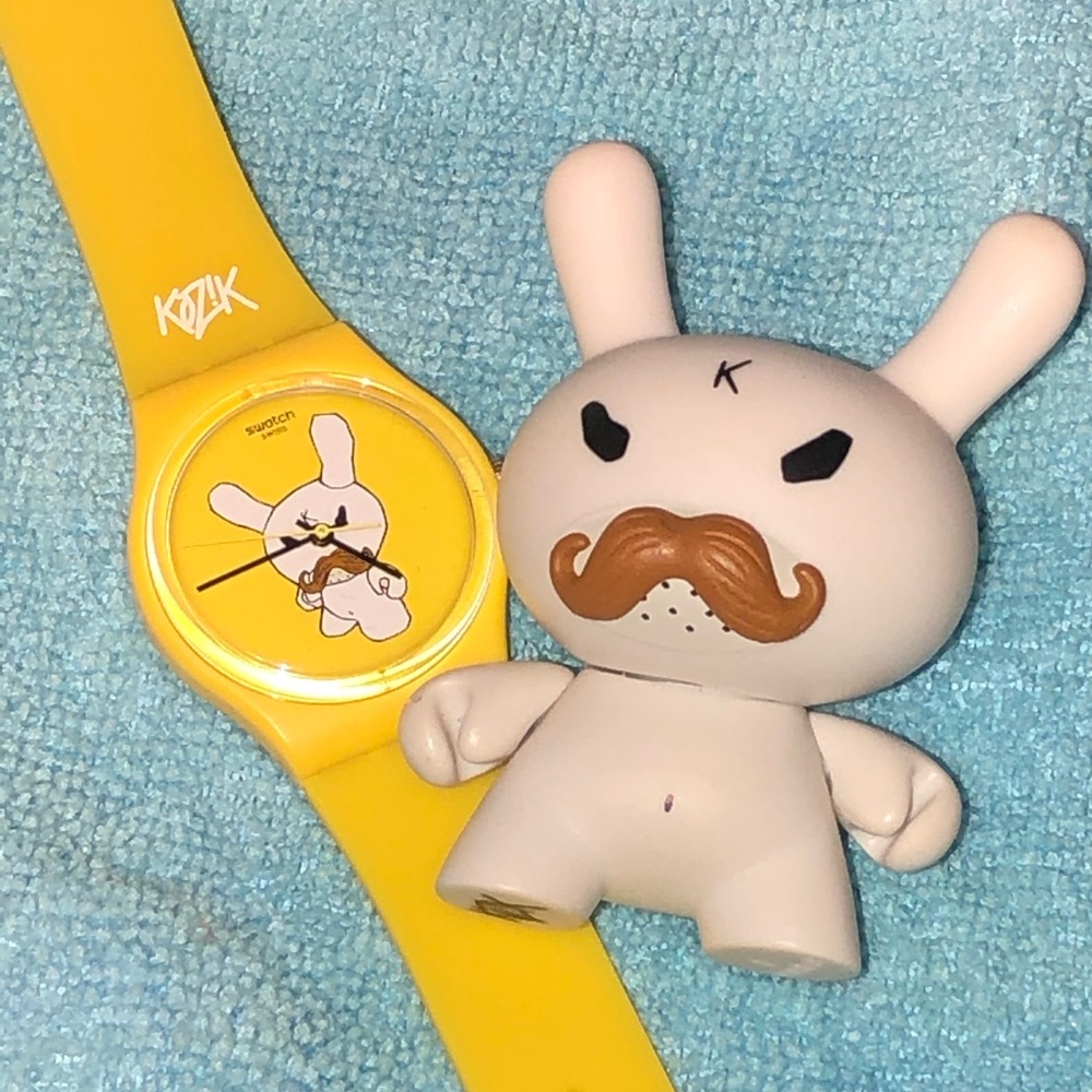 Swatch Watch, Mustache Dunny 3" Kidrobot